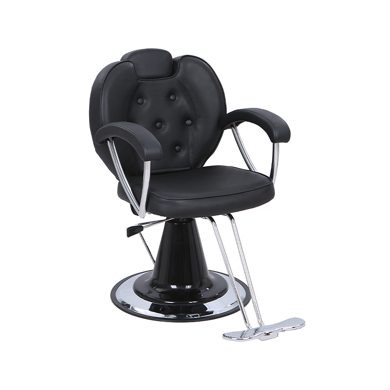 HZ8712C / HZ8712B / HZ8712 Silla de barbero grande con hebilla en el respaldo, silla de salón de moda