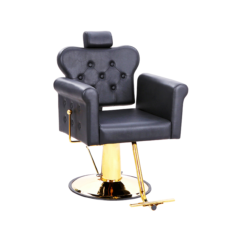 HZ8813B / HZ8813 / HZ8713Z Silla de salón multiusos con respaldo reclinable y botón con mechones, sillas de estilista