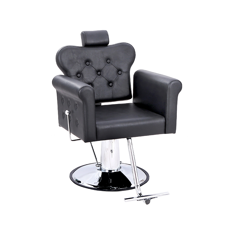HZ8813B / HZ8813 / HZ8713Z Silla de salón multiusos con respaldo reclinable y botón con mechones, sillas de estilista