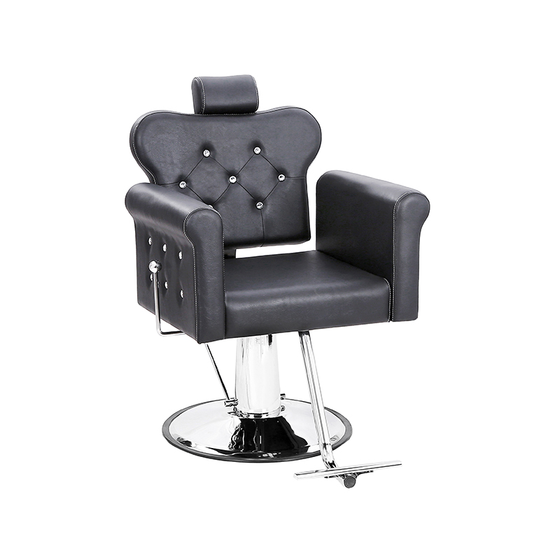 HZ8813B / HZ8813 / HZ8713Z Silla de salón multiusos con respaldo reclinable y botón con mechones, sillas de estilista