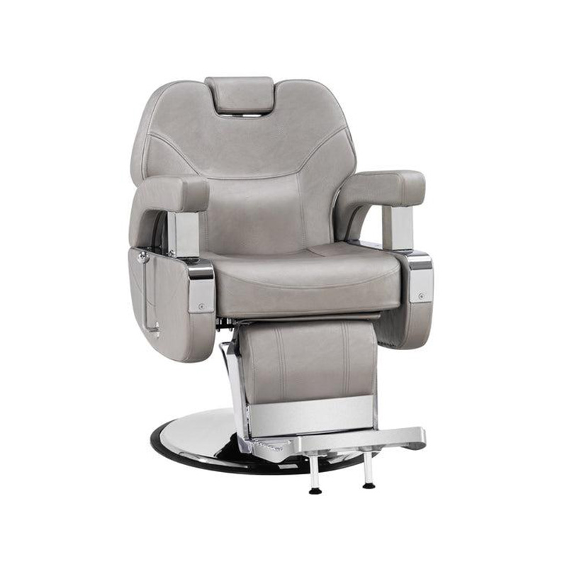 Silla de barbero reclinable hidráulica gris HZ8702E