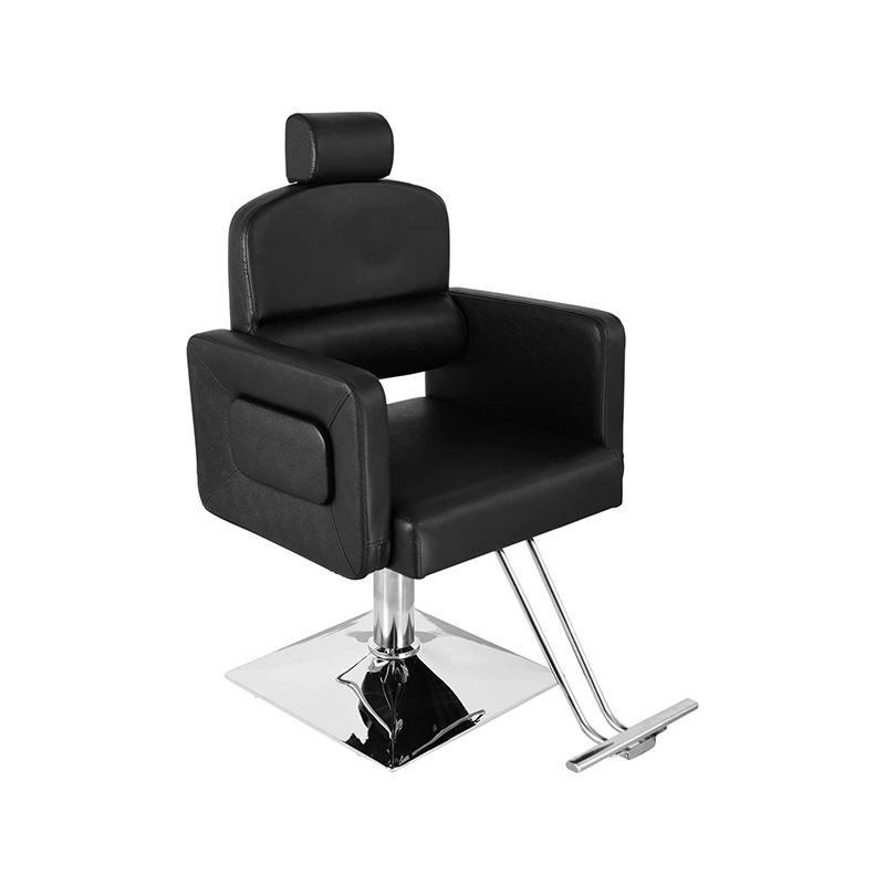 HZ8897B Las mejores sillas de salón negras para estilistas altos