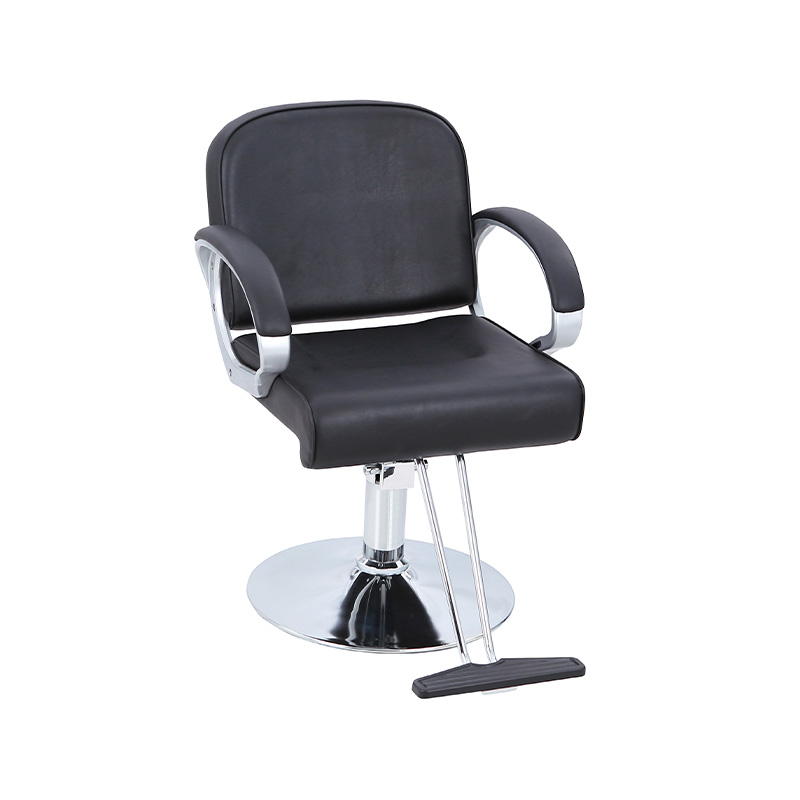 Silla de salón negra HZ8805 para tienda de bereberes