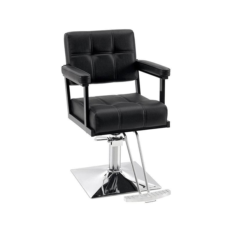 HZ88109B Silla de barbero giratoria con bomba hidráulica para estilista de cabello negro