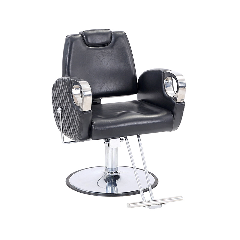 Silla de salón de barbero ergonómica negra HZ88161Z