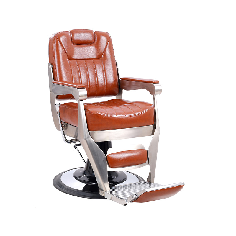 HZ8780A Silla de peluquería hidráulica estilo punk de salón de color marrón rojizo