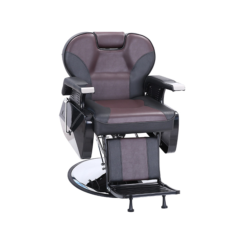 Silla de peluquería clásica HZ8700BR Plrk de hígado y negro