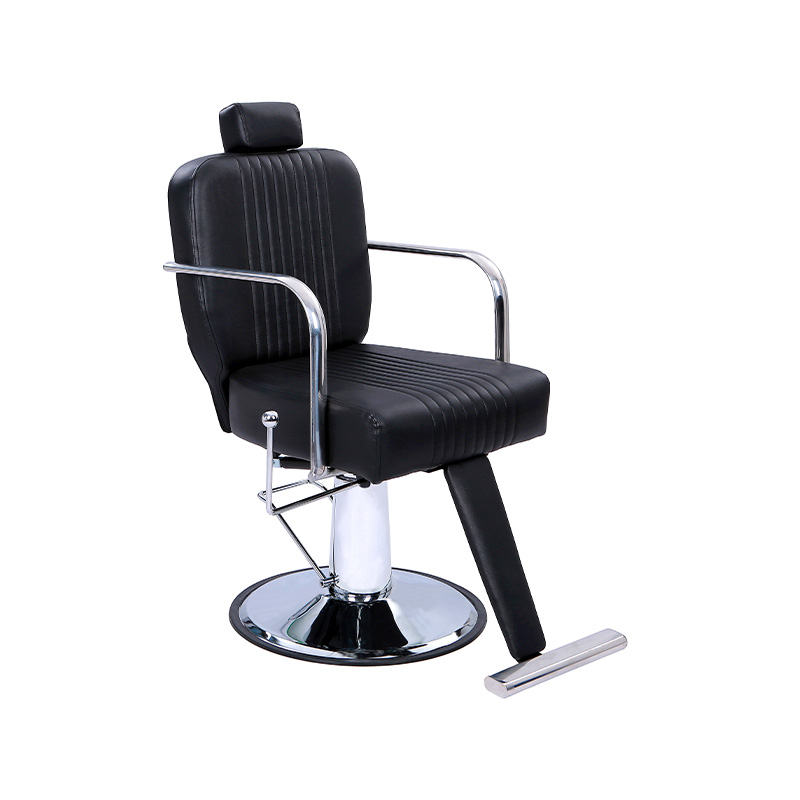 Silla de salón giratoria con bomba hidráulica de alta resistencia negra HZ8759