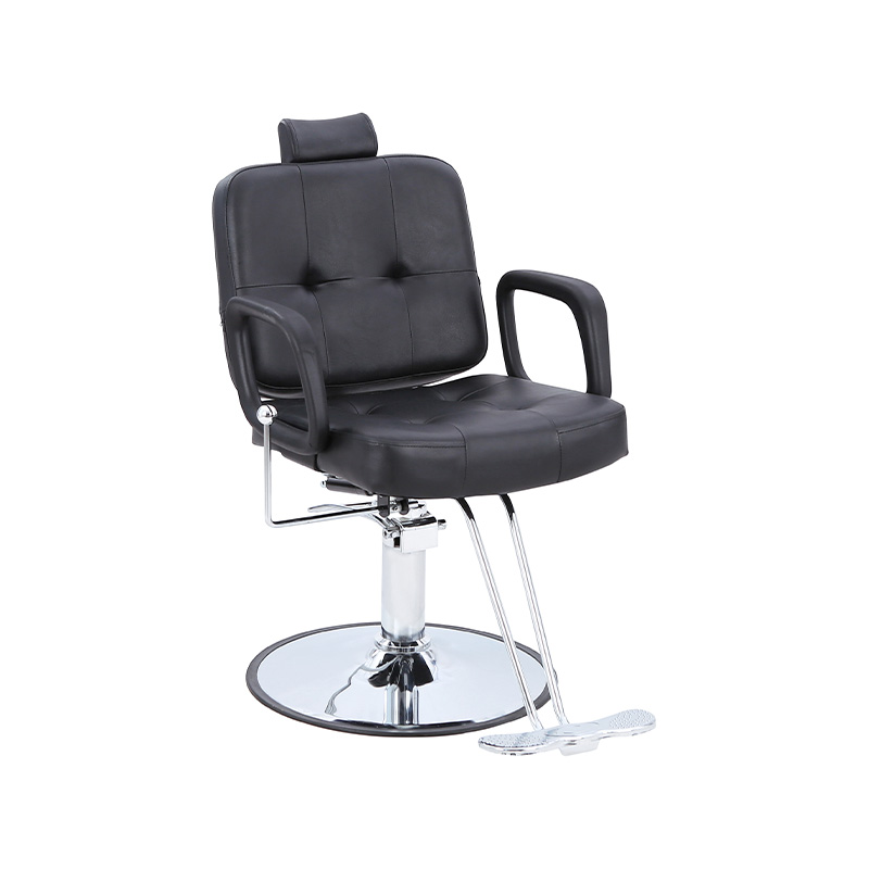 Silla reclinable con pedal de goma negra HZ8838C
