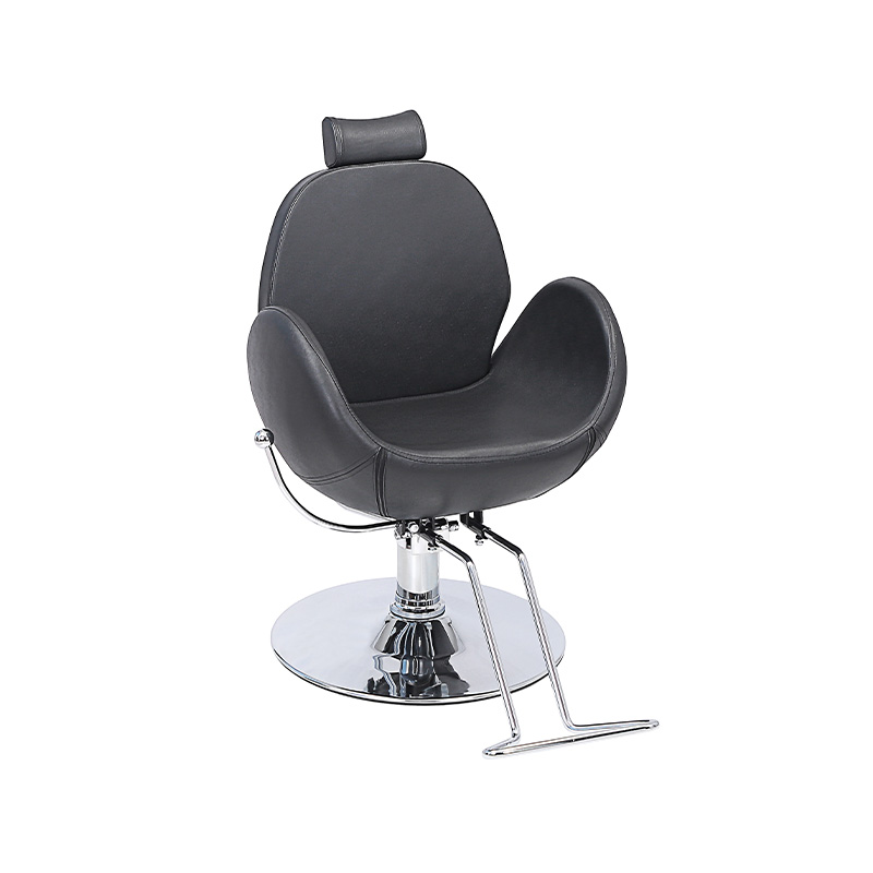 Silla de salón con cojín en forma de U negra HZ8999Z
