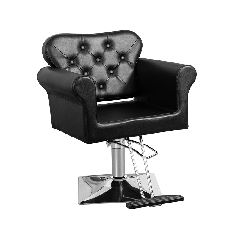 HZ88115 Silla de peluquería negra para peluquero