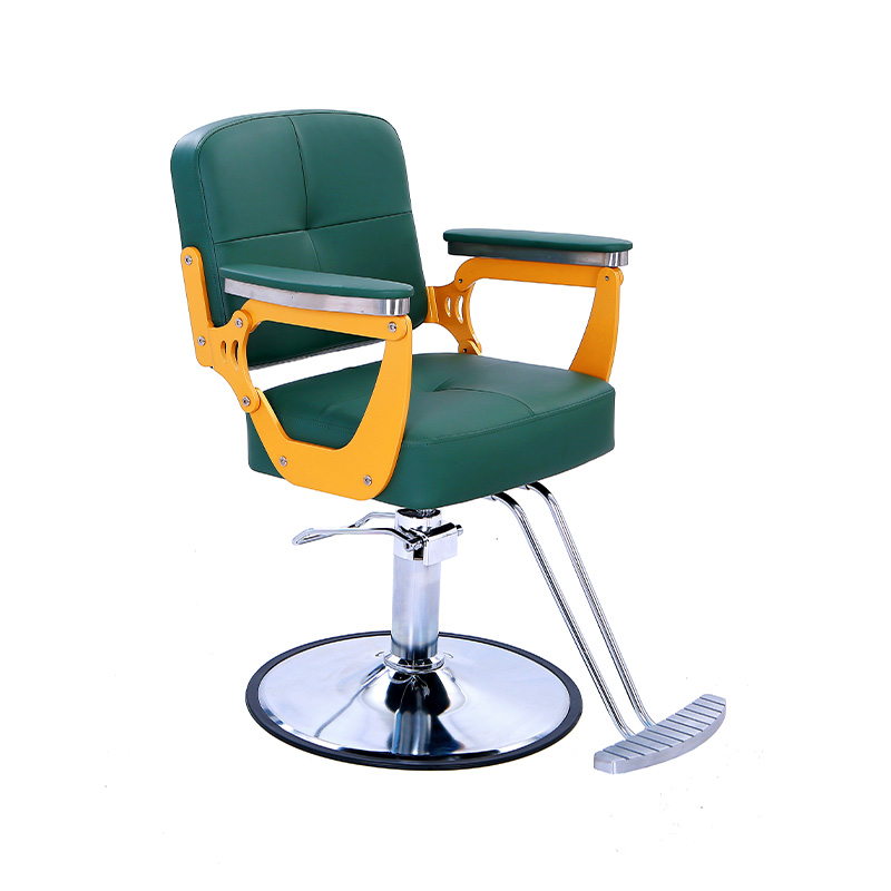 HZ88126 Sillas de corte de salón de color verde oscuro con amarillo