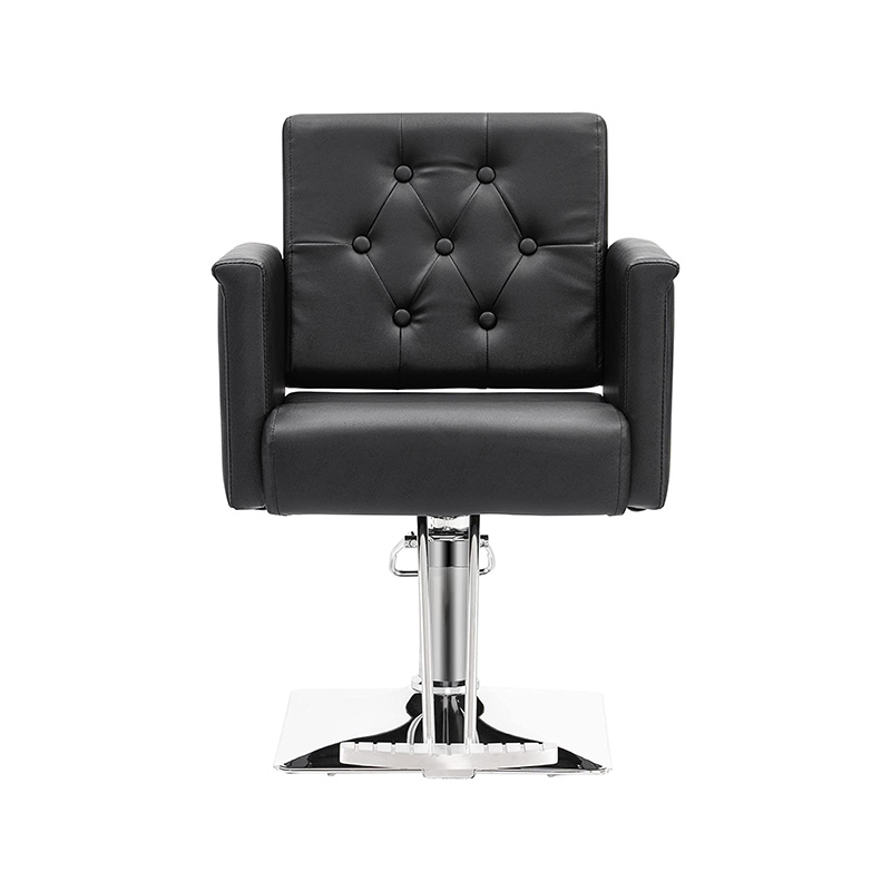 HZ8110 Silla de peluquería y barbería negra moderna