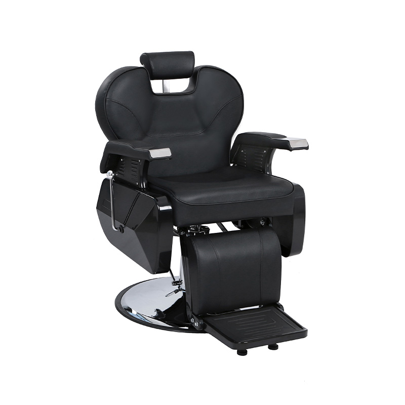Silla de barbero reclinable hidráulica multiusos negra HZ8702A