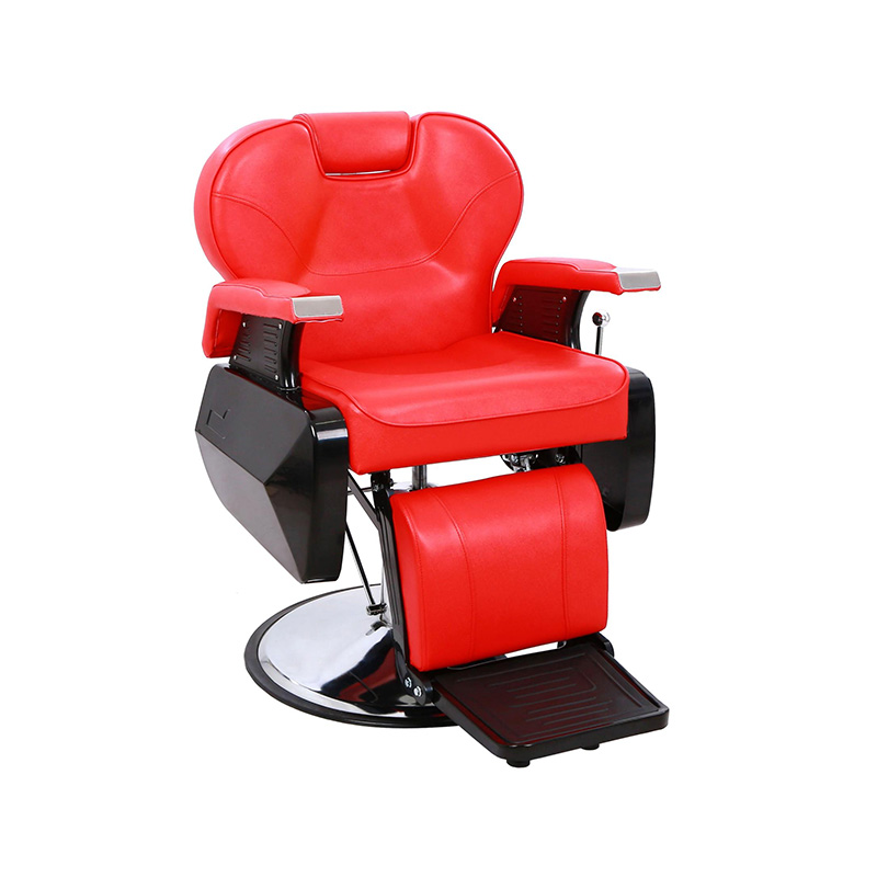 Silla de peluquería hidráulica de alta resistencia clásica roja HZ8702RD