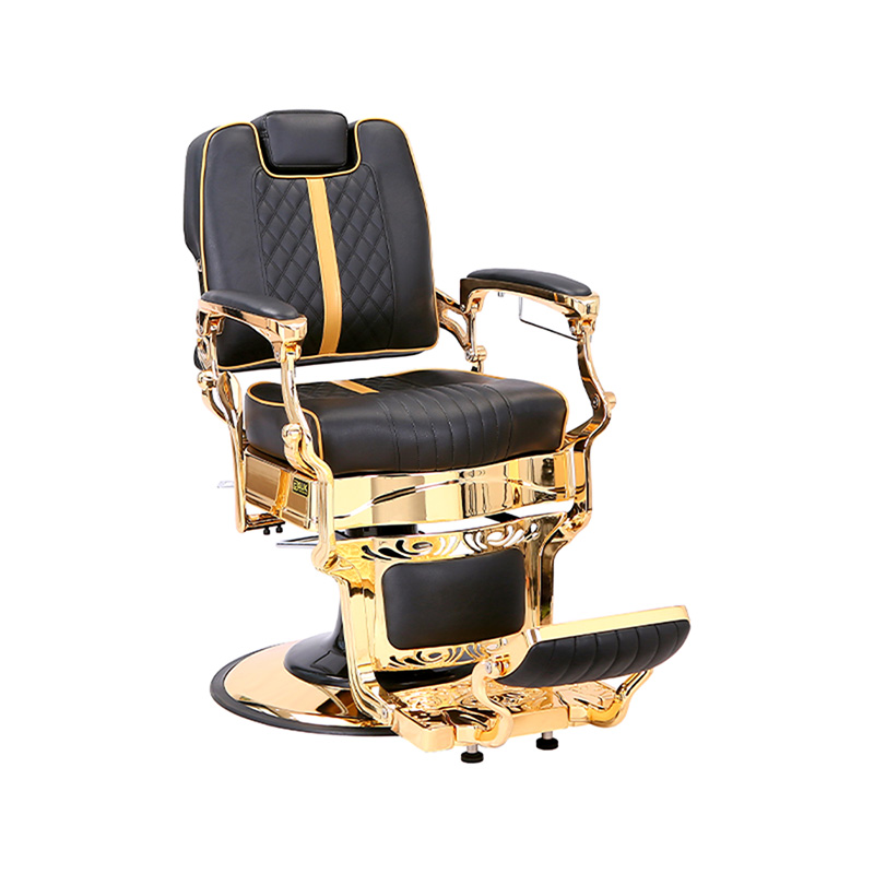 HZ87104 Silla de barbero vintage ajustable de estilo industrial con marco de metal resistente