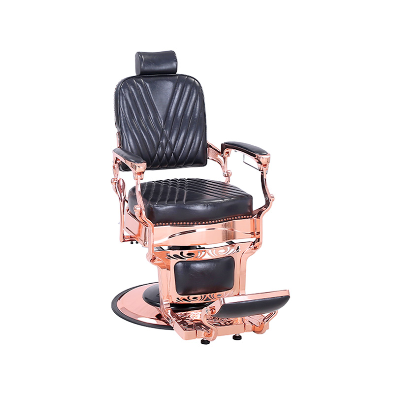HZ87127 Silla de barbero con respaldo de sarga cuadrada reclinable hidráulica de alta resistencia de estilo vintage