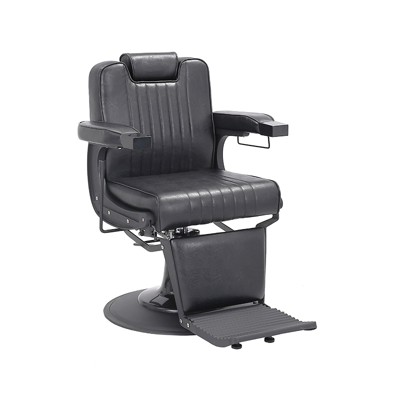 Silla de barbero multiusos negra HZ8752 con bomba de alta resistencia