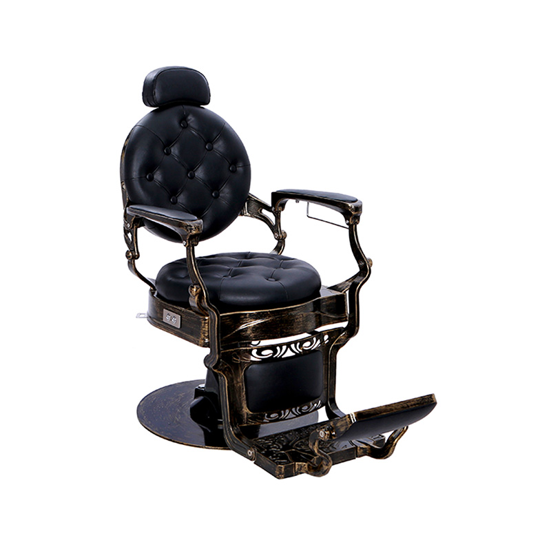 HZ8799DD Silla desnuda dorada desgastada de estilo antiguo