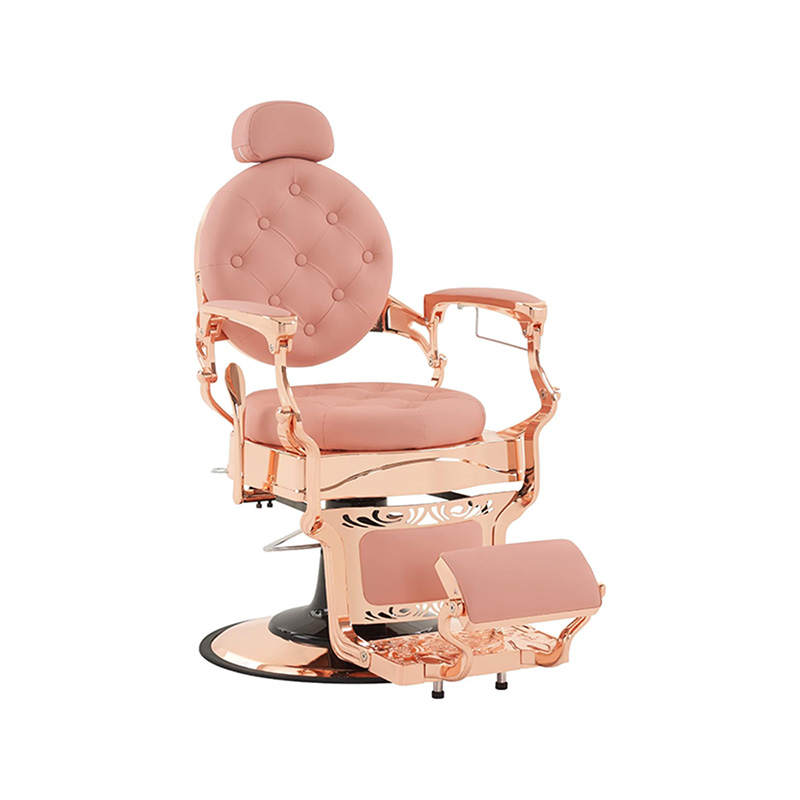 Silla de barbero resistente de color rosa HZ8799PP
