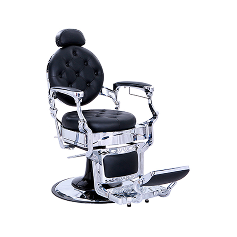 HZ8799SL Equipo de peluquería con estructura plateada Silla de barbero