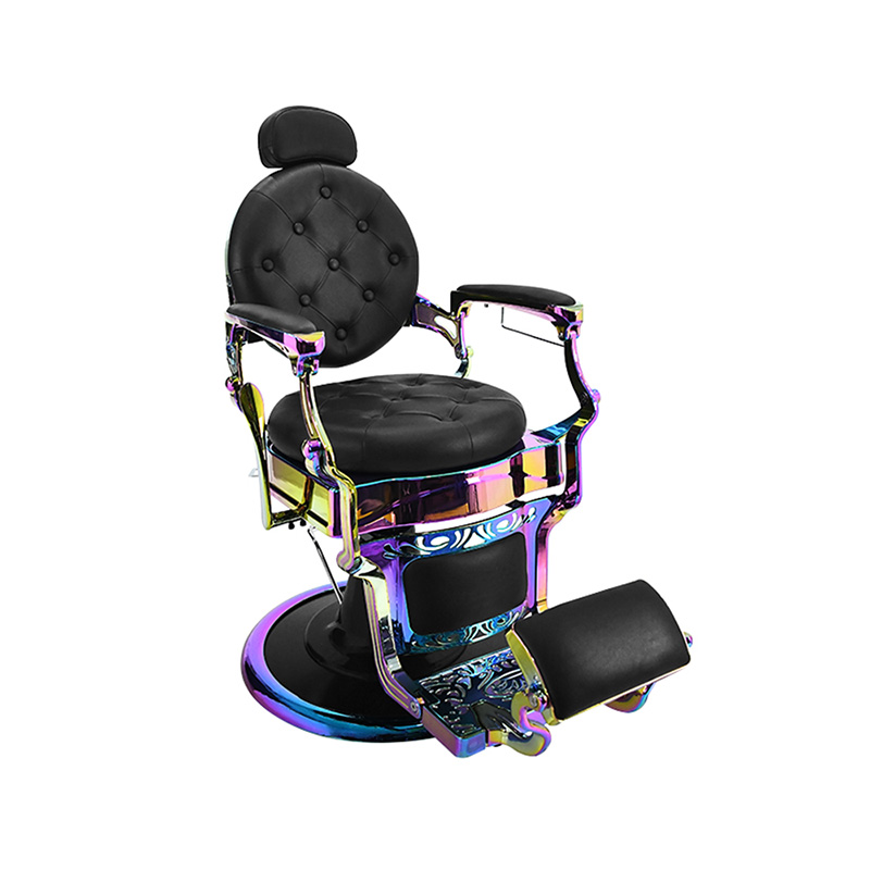 Silla de barbero retro con marco láser HZ8799XC Sillas de barbero resistentes