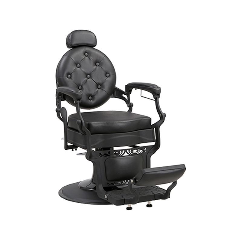 Silla de barbero con cojín cuadrado negro HZ8799Y-F