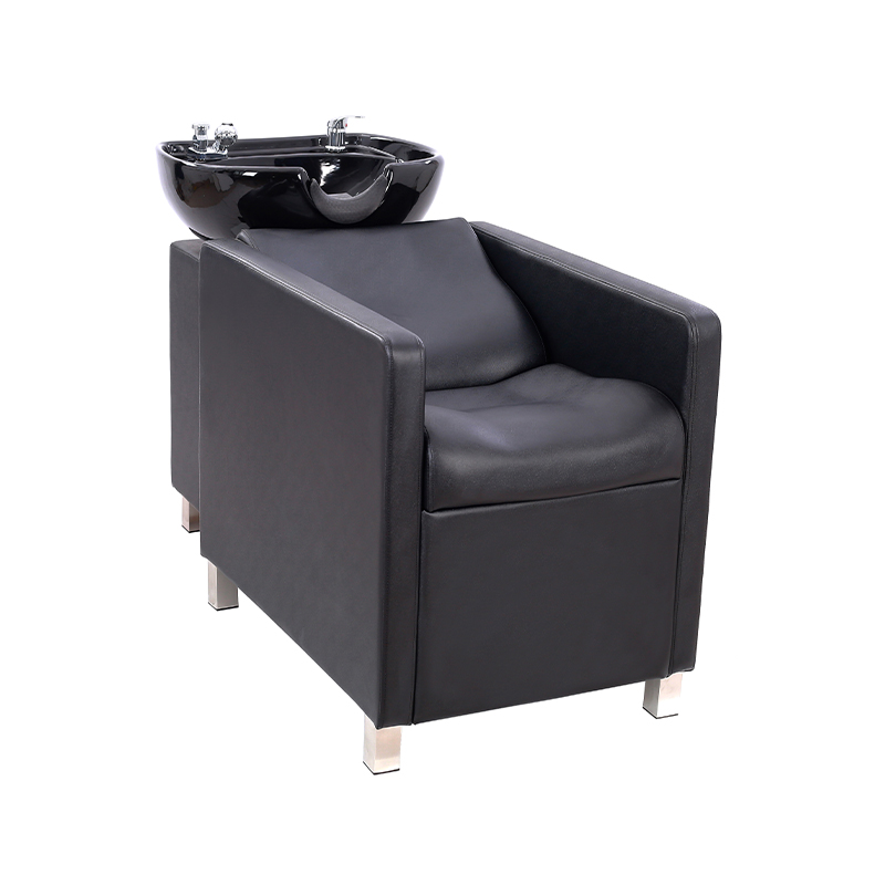 Silla de estación de champú con retrolavado HZ9092 para barbería