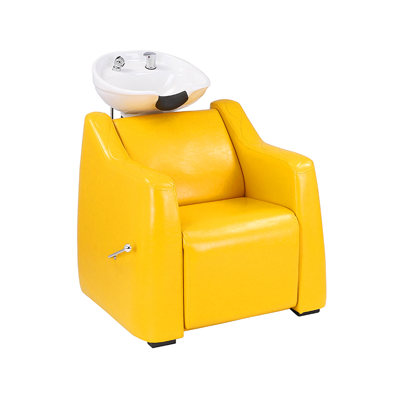 HZ8136 Silla de champú para estación de lavado de cabello amarilla