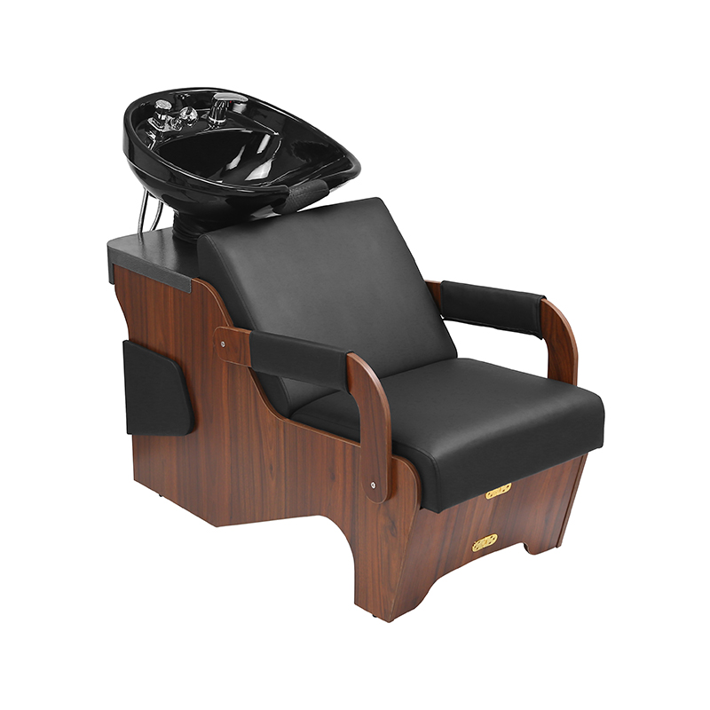HZ9072 Sillas reclinables para champú de salón con estructura de madera