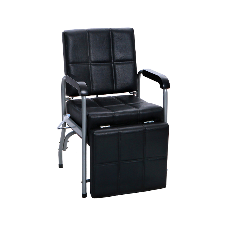 Silla reclinable para champú de salón cuadrada negra HZ7011D