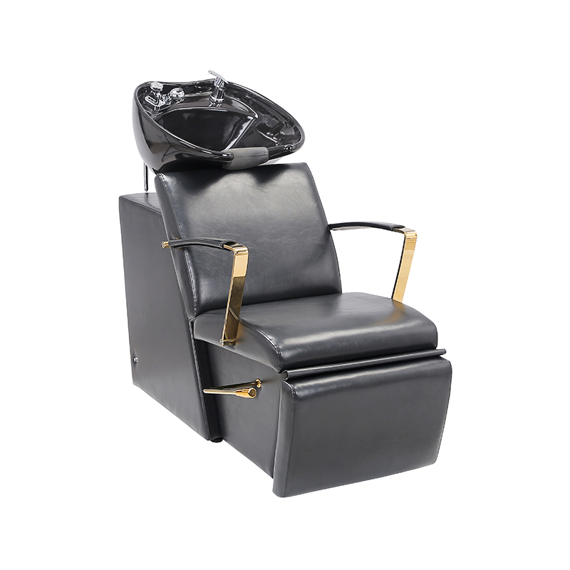 HZ9053Z Silla de champú Golden Armerest con reposapiernas