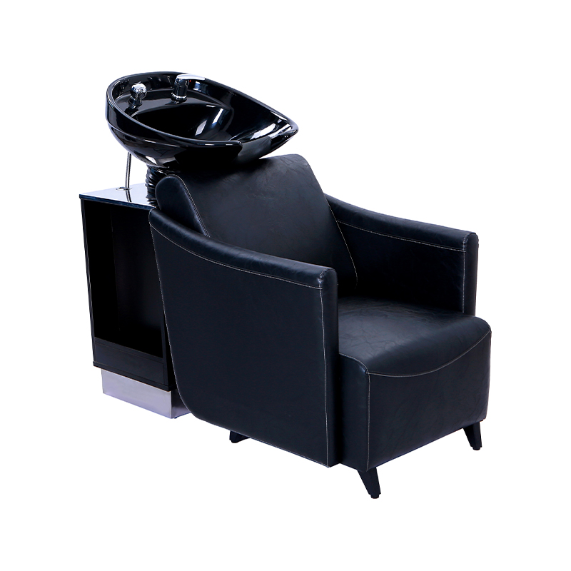 HZ9060 Champú de salón negro cabnite con silla de champú