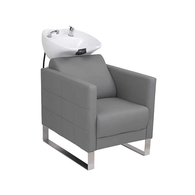 HZ9102 / HZ9102H Cuenco y silla de cerámica con champú retrolavable negro