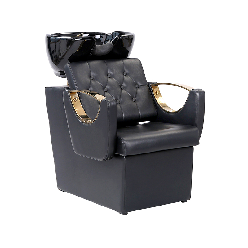 HZ9106 Cuenco y silla de champú de cerámica negra