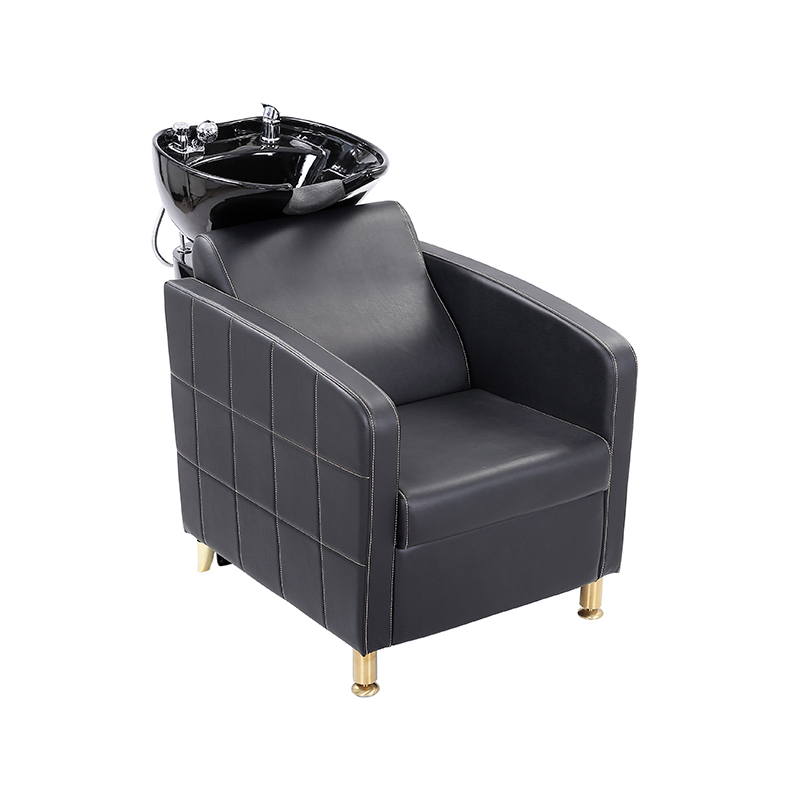 Silla de champú HZ9105, asiento extra ancho y lavabo de porcelana para el cabello